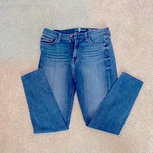 7 for all mankind Gwenevere high waisted skinny jeans